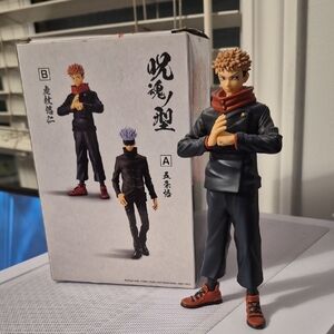 Anime Character Figure with Red Accents